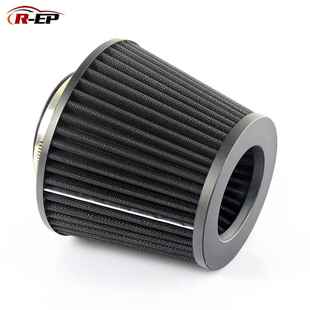 磨砂黑空气滤芯器76mm3inch冬菇头外贸热销工厂直销