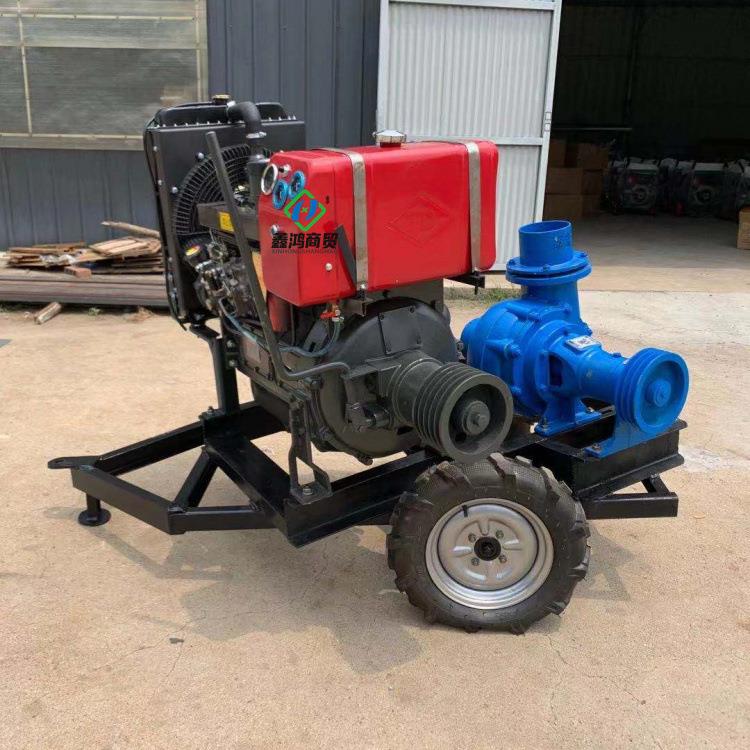 2寸沙抽动泵柴油电机OAG均带 大口径河道清淤排沙可泵