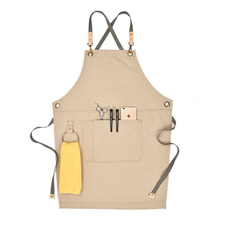 防水防油围裙时尚家用厨房成人围腰女餐饮上班工作服咖啡店围裙