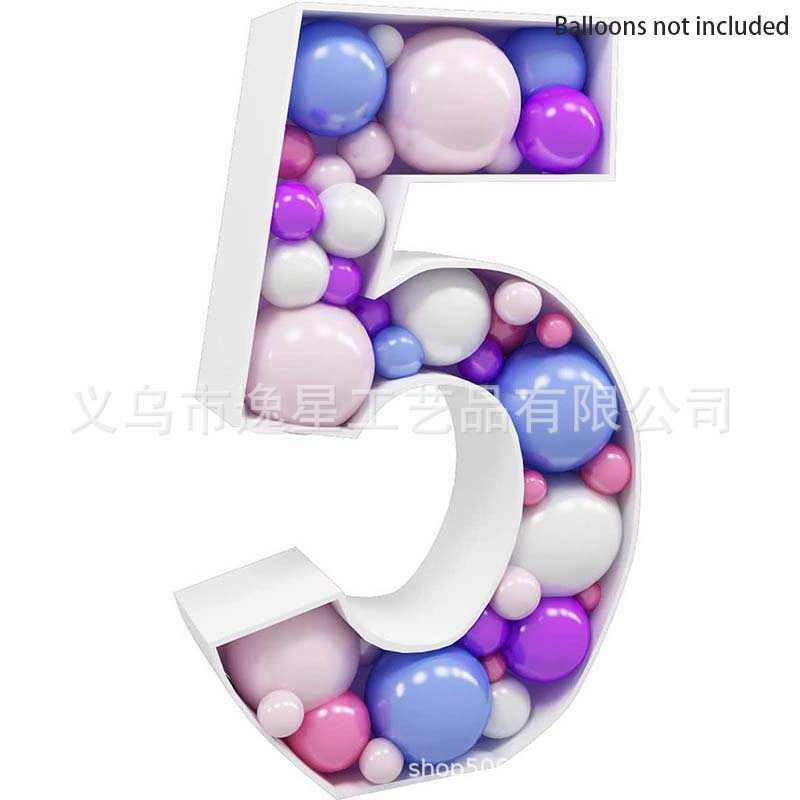 120厘米KT板数字架马赛克大数字气球填充盒生日派对数字架,节庆用品/礼品,吊顶纱幔,淘宝优惠券,粉丝福利购,淘宝优惠卷