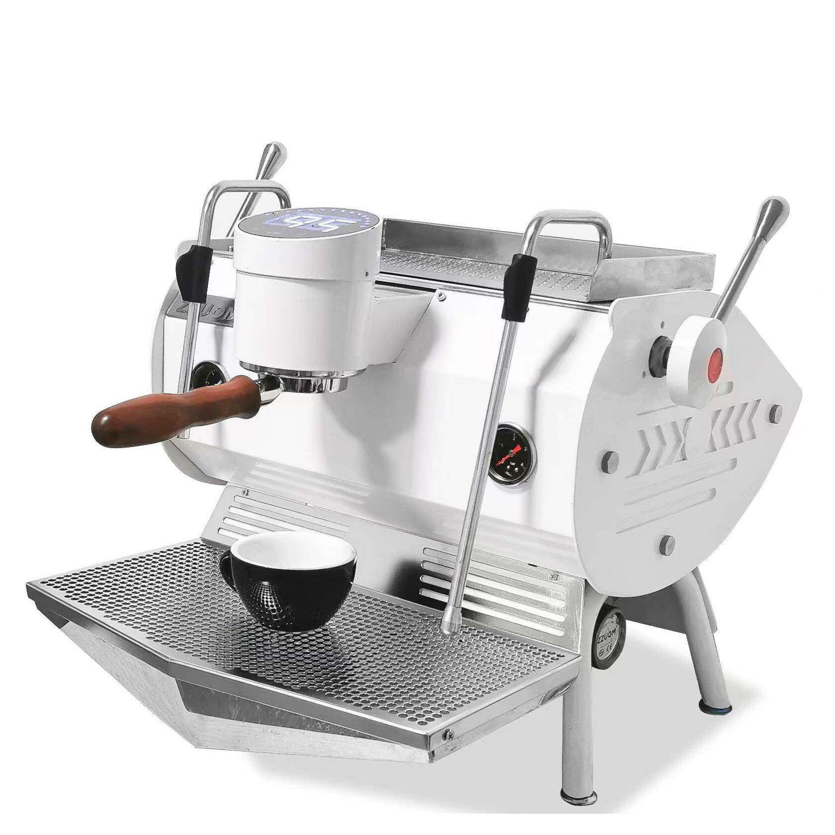 商用半自动咖啡机意式咖啡三泵咖啡机压杆式咖啡机商用单头咖啡机