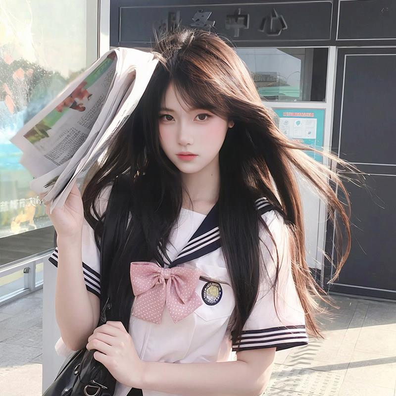 假发女黑长直lolita长发空气浏海jk日常无痕隐形夏季薄款全头套