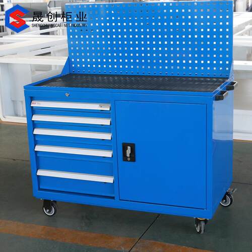 车间流水线多功能挂板工具车 防静电重型安全工具柜 厂家供应