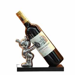 家庭摆创意高档客厅玄关餐边酒柜葡萄酒架子装饰品