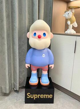 网红农民鲍勃男友大落地式客厅装饰品卡通装饰品家窗户存钱罐