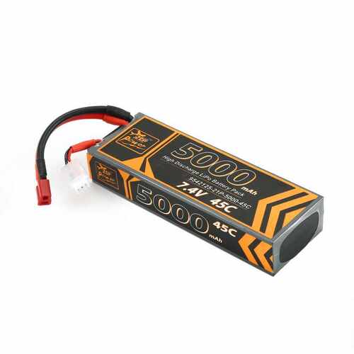 ZOP工厂RC航模5000MAH7.4V45C100c硬壳车电遥控车攀爬车聚合物锂