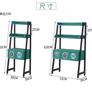 美物架多层落收纳层架复古实式木DD56TT56斗柜民宿装饰家置俱花架
