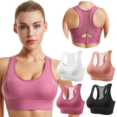 Sports bra, women's anti sagging sports bra, big chest