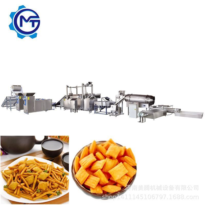 MTJX休闲小吃咪咪条大蟹酥加工设备出口 咪咪虾条生产线