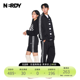 nerdy春夏宽松休闲情侣，运动服套装女韩国潮牌外套上衣