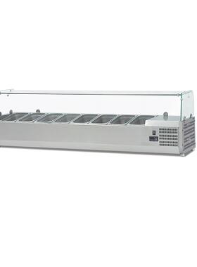 1.5msaladdisplayfridge台式沙拉保鲜台配料保鲜柜1.5米