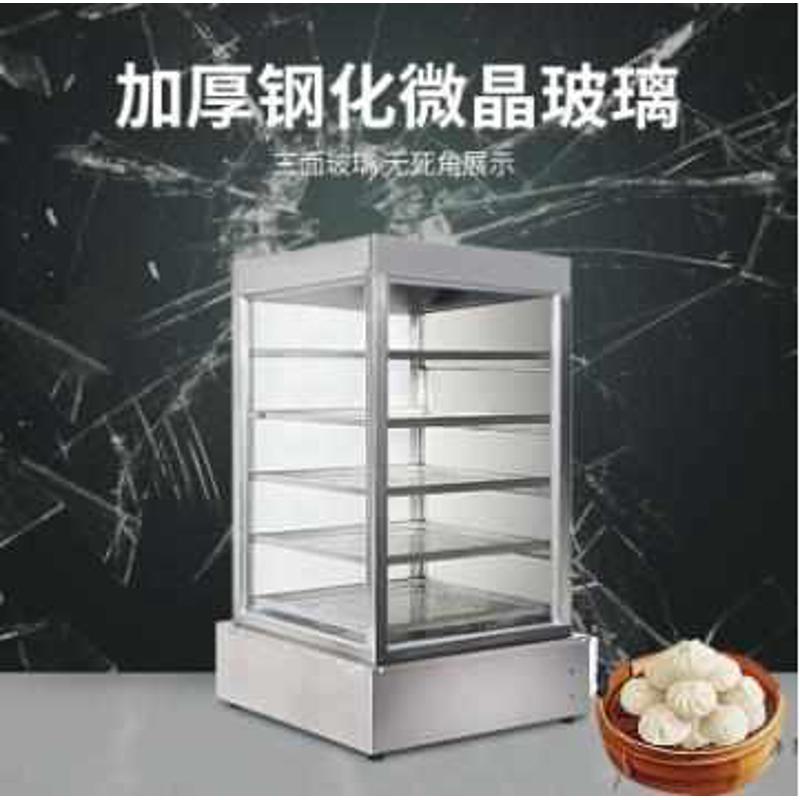 商用电热蒸柜全自动保温馒头小笼包蒸包机小型玻璃蒸包展示柜批发