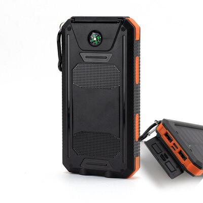 Waterproof and drop-proof solar phone charger 10000mAh with