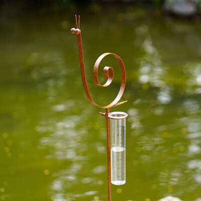 Snail Stake Rain Gauge蜗牛桩雨量计趣味户外庭院装饰彩绘