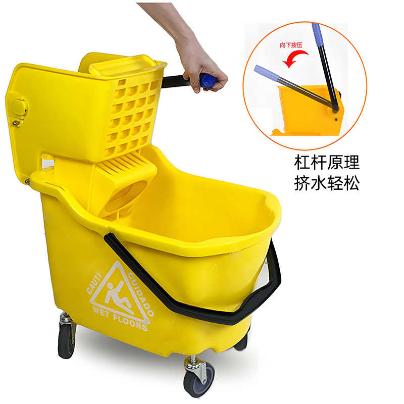 榨家用手压式拖地酒店清洁用品水车挤厂家桶拖把32l水车商用批发
