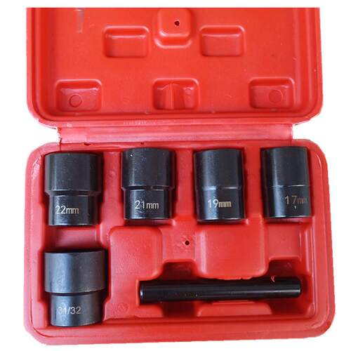 残缺破损6PC螺母螺栓取出器17mm-26MM机修1/2规格五金工具