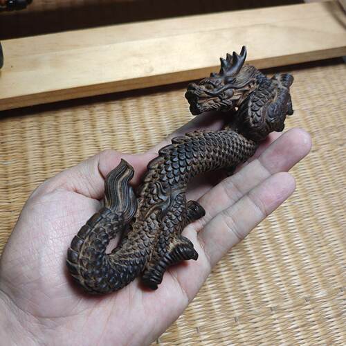 印尼达拉干龙行天下摆件长度16cm木质工艺品辰龙年限定款瑞兽神龙