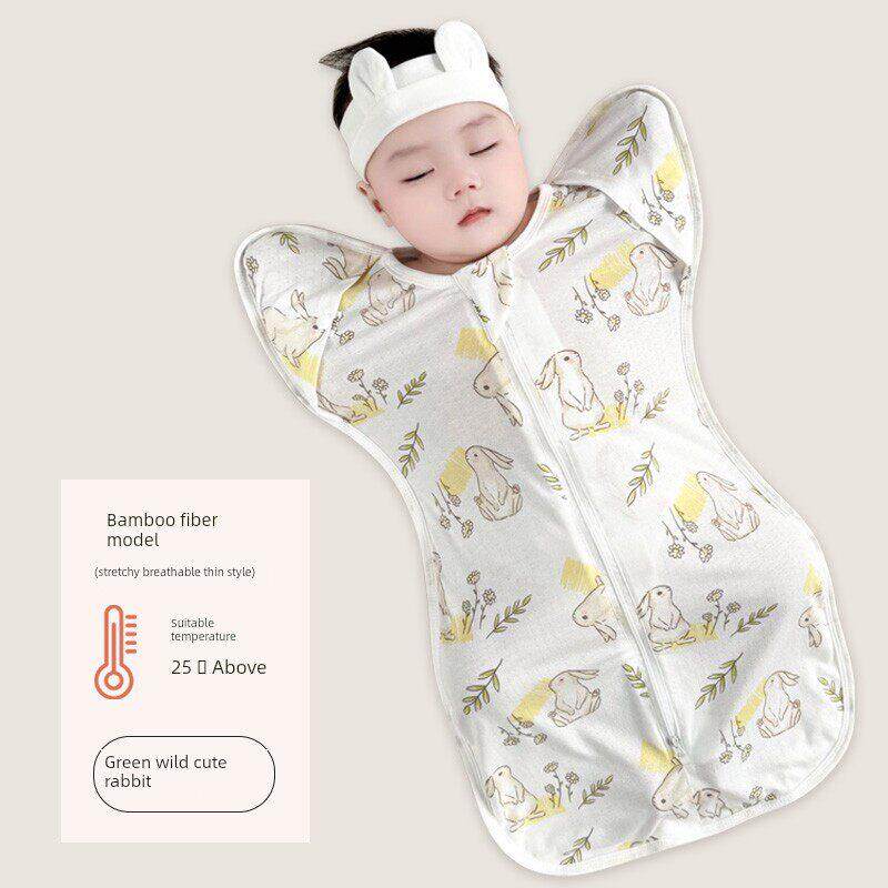 防跳夏季超薄婴儿襁褓新生儿投降风格婴儿全季节睡袋