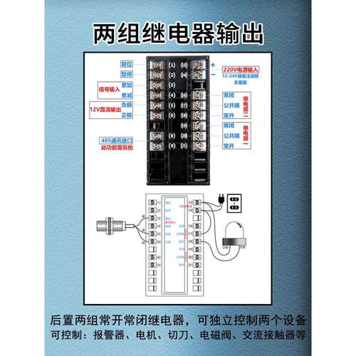 ST96双轮智能电子数显计米器 滚轮式高精度验布机码表计长度可逆