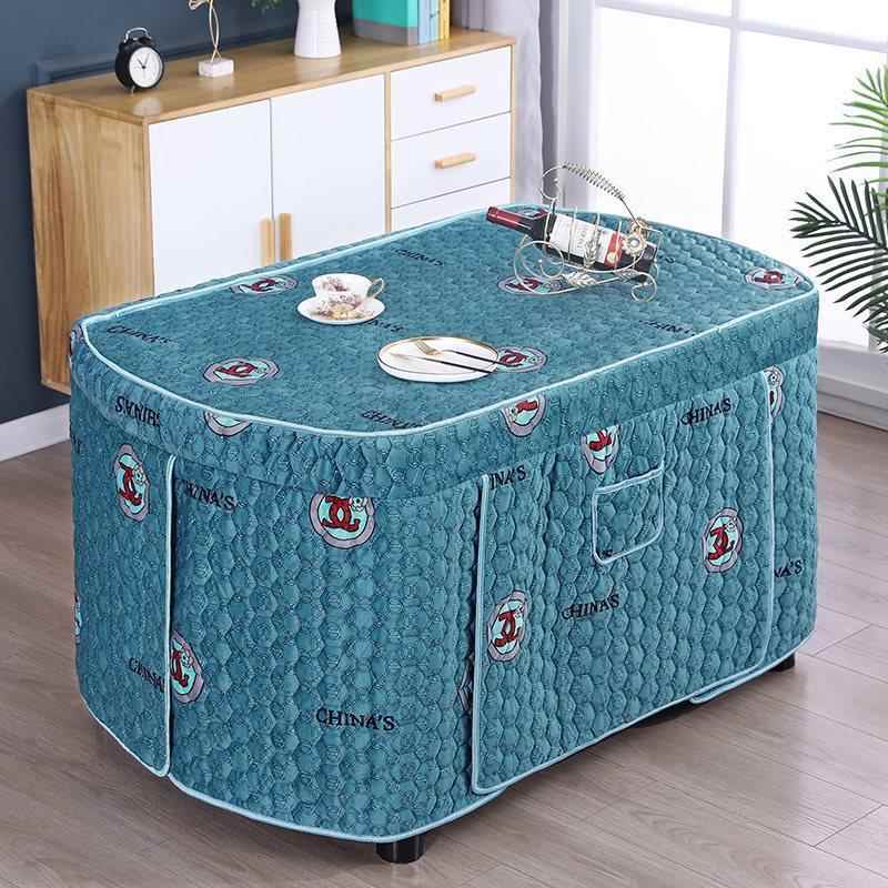 G*可定椭圆F97TS5MS形布加厚烤火罩现餐代简罩约茶几桌布家用长方