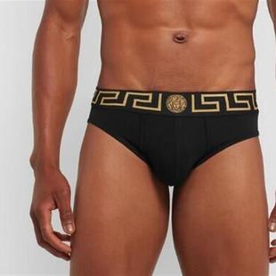 潮型男三角内裤 briefs 送老公送男朋友 men 高档刺绣美杜莎Medusa