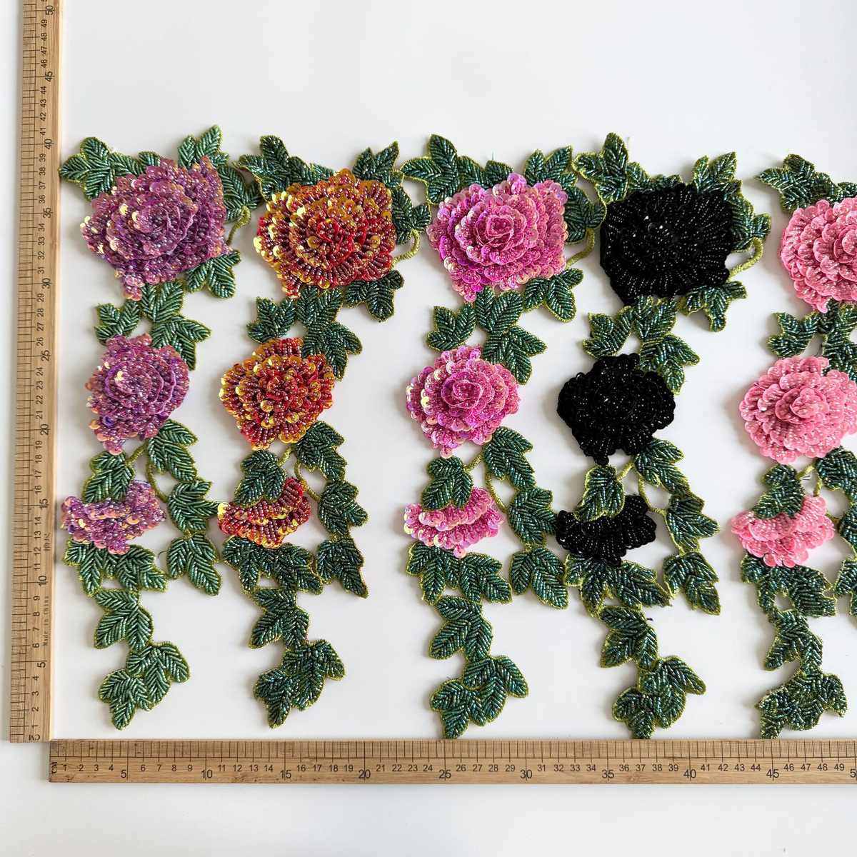 彩色玫瑰刺绣单花手缝DIY缝纫花边装饰服装辅料A85,居家布艺,花边,淘宝优惠券,粉丝福利购,淘宝优惠卷