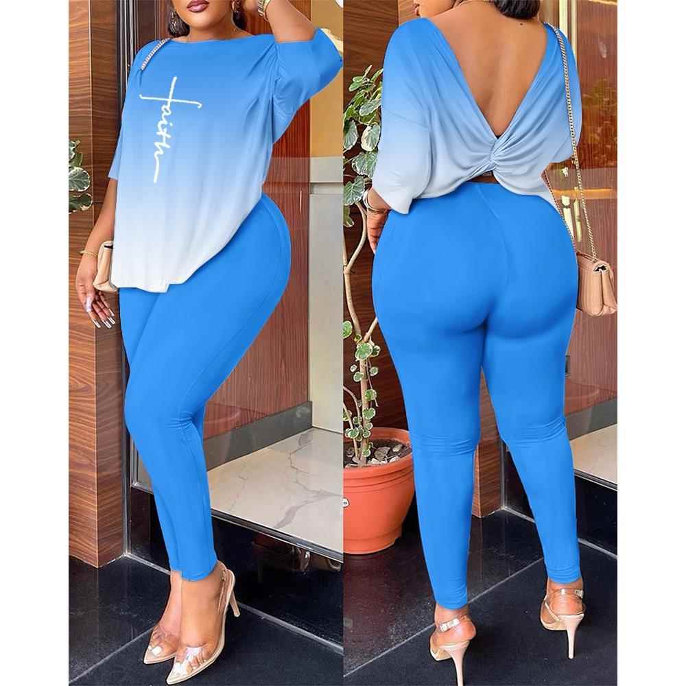 Women's two piece fashionable trouser suit