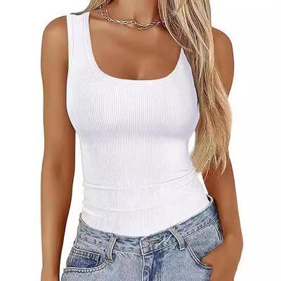 Women 2026 Tank Tops Square Neck Sleeveless Shirts Summer
