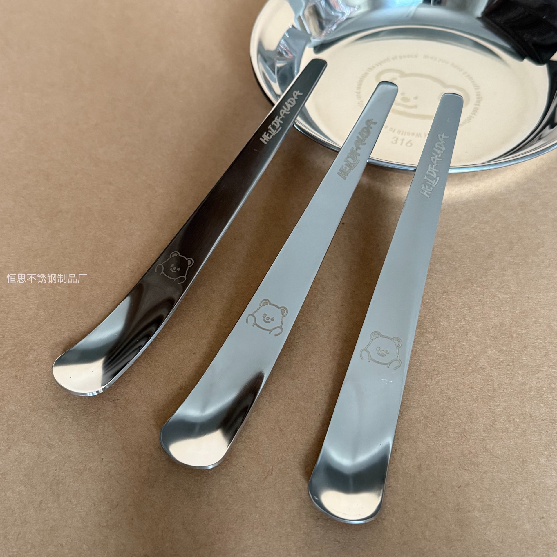 食品级不锈钢甜品甜品酸奶饭勺