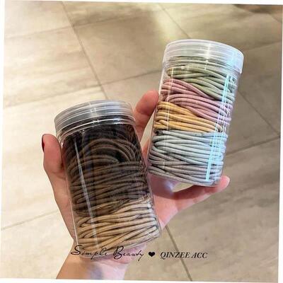 Hair rope rubber band female high elasticity black hair tie