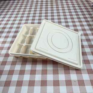 美星厂家直微波可炉饺子销AXE盒玉淀粉基降解十米五格分格方盒