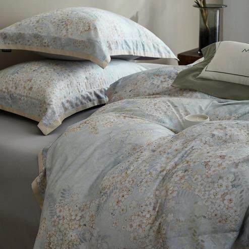 秋冬新品超细天丝棉磨毛四件套数码印花柔软天丝被套床单床上用品