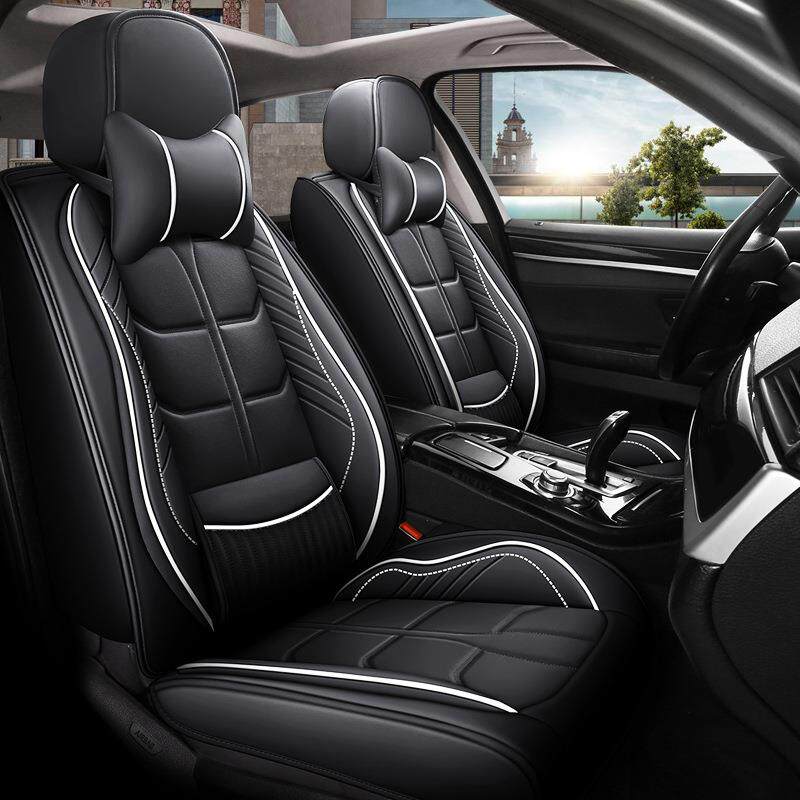 Seat Cover汽车坐垫跨境通用固定腰靠座套纳帕皮座垫亚马逊车座套