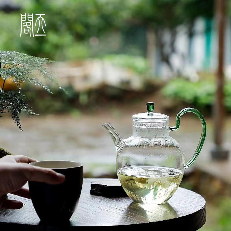 彷宋代手壶,绿茶壶,玻璃茶壶,耐高温宋代小壶,电热陶瓷炉加热