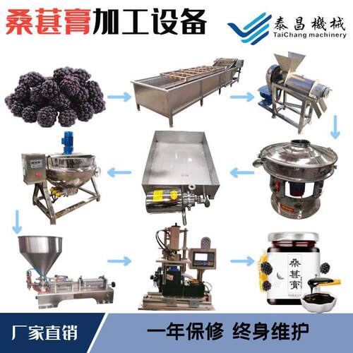 全套桑葚膏生产加工设备人参黄精归元膏山楂六物膏生产流水线