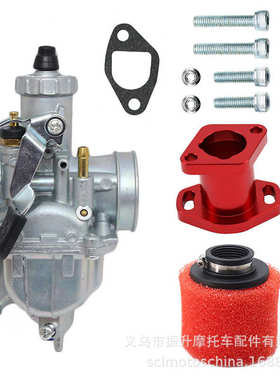卡丁车212cc GX200 6.5hp CT200U KT196进气管空滤VM22化油器套件