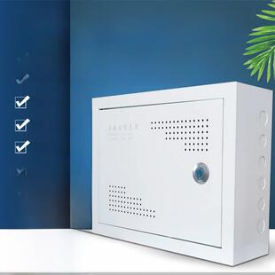 明装弱电箱光纤入户信息箱400*300网络交换机布线箱挂墙多媒体箱