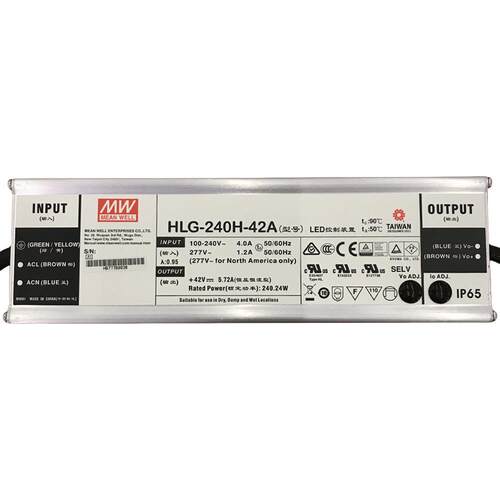 明纬电源 HLG-240H-48AB 240WLED高架照明电源