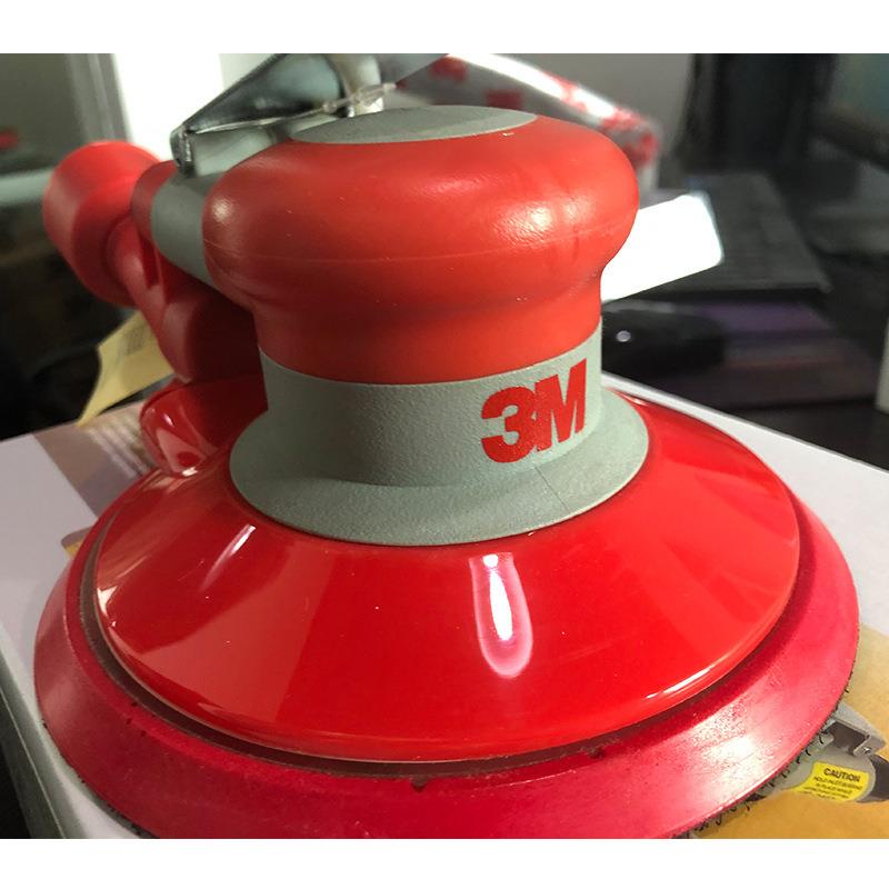 3M203276寸背绒自吸尘气动打磨机3M6寸抛光机打蜡机风磨笔正反转