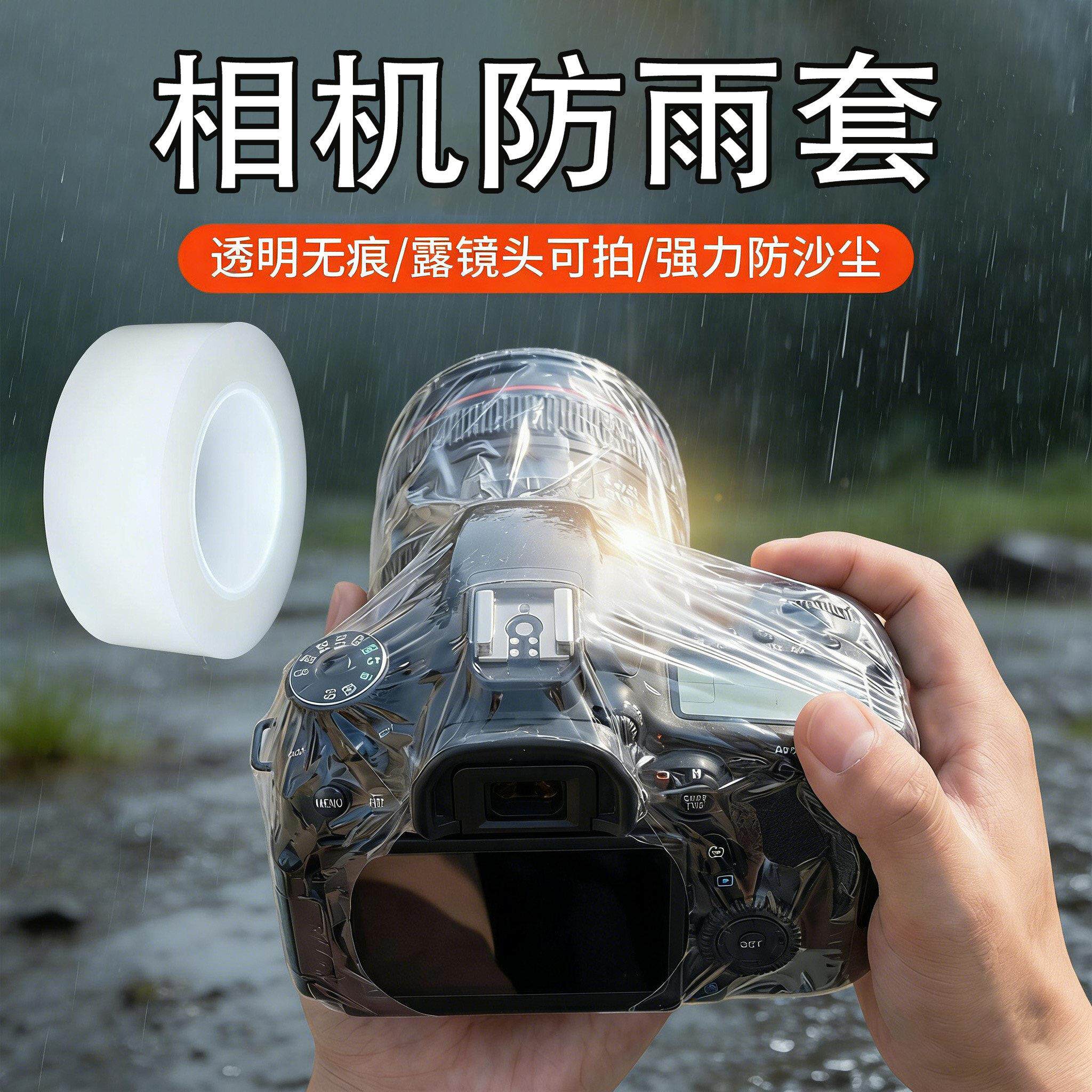 相机通用防水套防雨罩透明可视单反微单照相机长短焦镜头遮雨防沙
