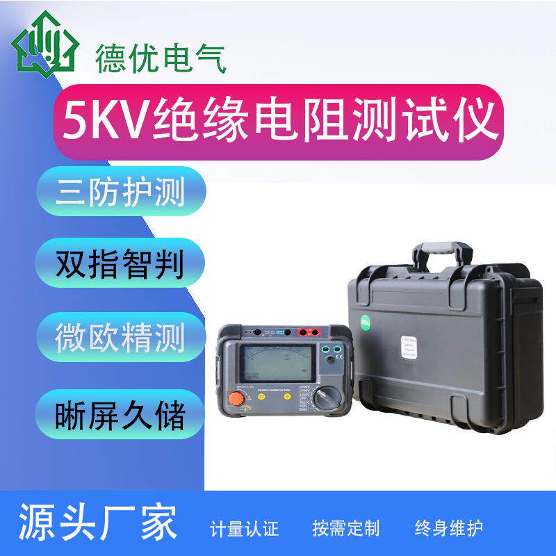 便携式5KV绝缘电阻测试仪5KV数字兆欧表带吸收比数字绝缘电阻表图片