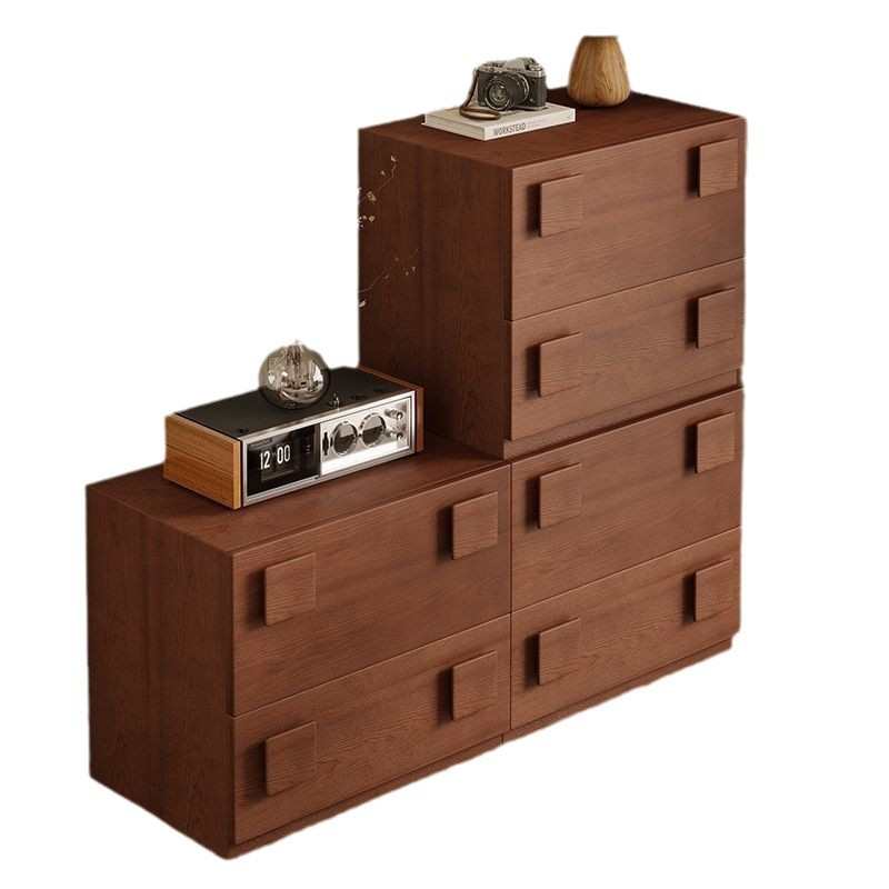 中古实木斗柜客厅靠墙储物柜卧室床头电视柜复古餐边柜落地卡门柜