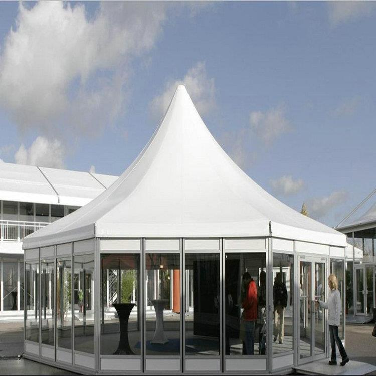 玻璃幕墙篷八边形多边形户外展会展览活动篷房按需定制帐篷遮阳