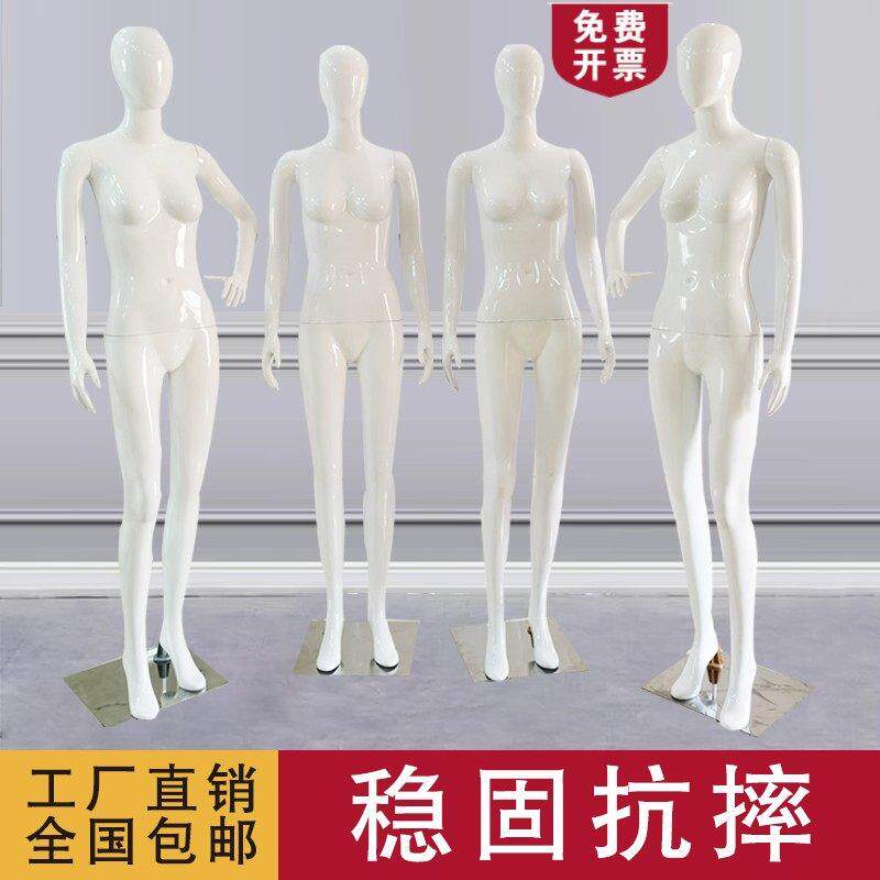 模特道具女全身人体假人台彷真模型橱窗婚纱女装内衣服装店展示架