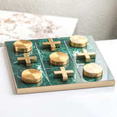 轻奢创意金属XO棋盘摆件装 饰样板间家居玄关客厅电视柜艺术工艺品