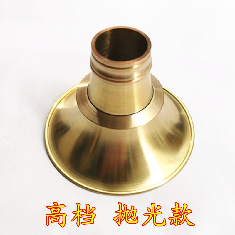 高档民手间纯铜唢呐碗 工小唢呐乐m器黄铜老式碗口1小0cD调喇叭不