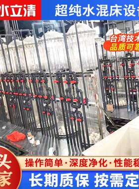 水处理设备制造商小型去离子水装置单级反渗透超纯水混床设备