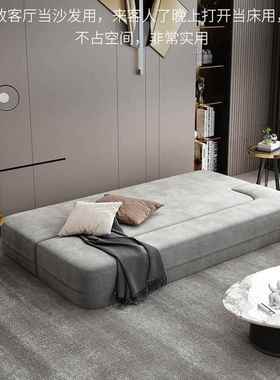 沙床一体两用UWE折叠客厅单家小用多功能发户型双人沙发床垫子网