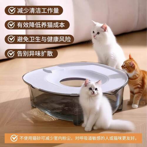 猫砂盆超大号半封闭式猫咪专用厕所防外溅防臭盆养猫上厕所训练器