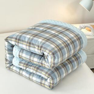 180x220x240m豆全棉豆绒被子1.8x2.2芯x2.UJS4米春秋加绒被c学生